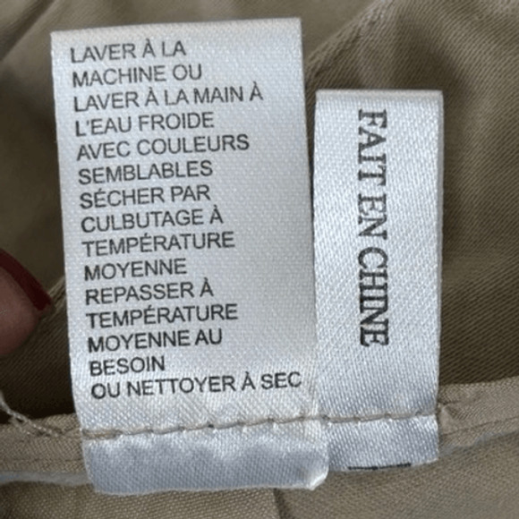 Amanda+Chelsea Beige Tan Flat Front Stretch Low-Rise Straight Ankle Pants Size 2 - Picture 9 of 10